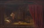 Сверчков В.Д. Копия с работы Рембрандта "Святое семейство с написанным занавесом" (1646 г.). 1848